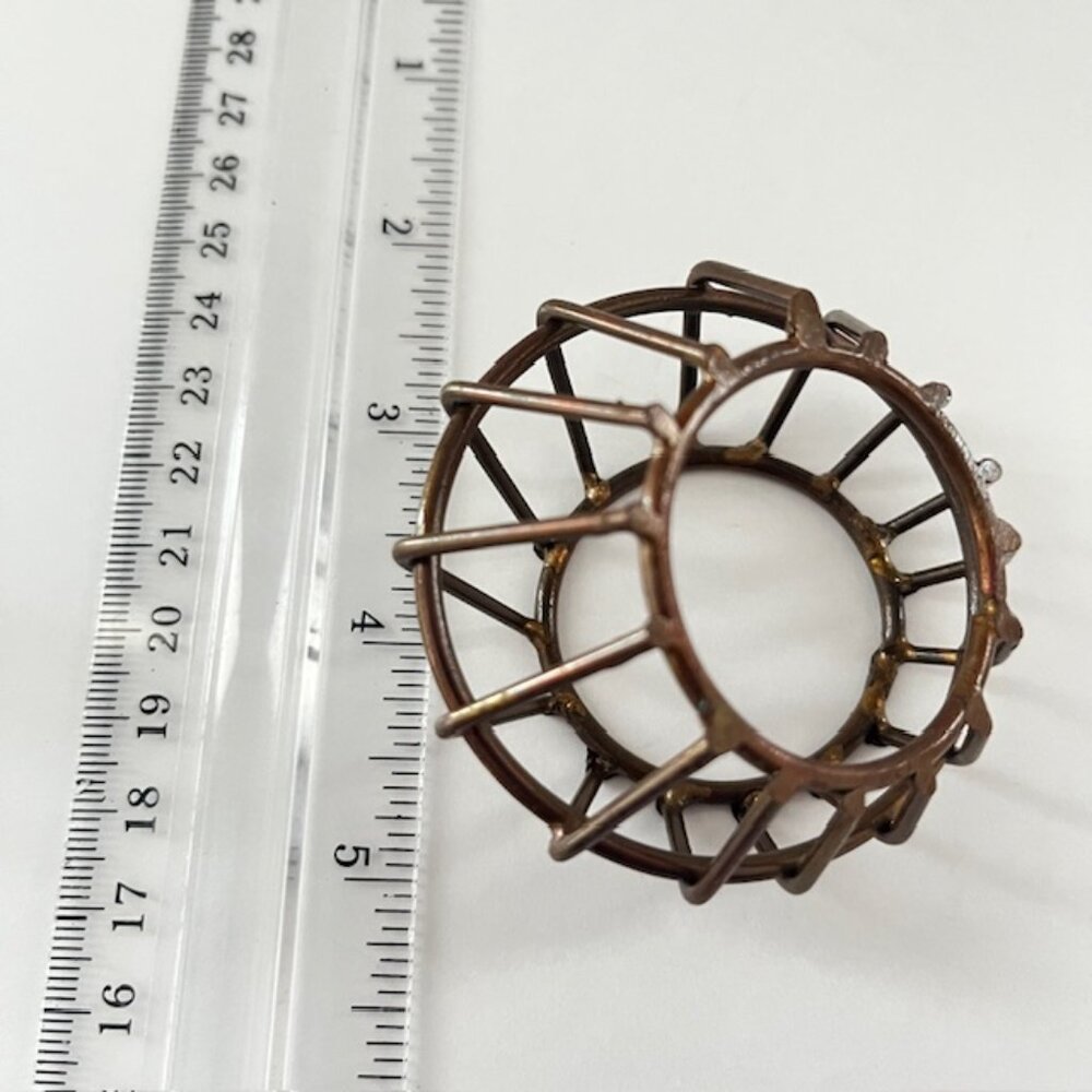 Kirklands Bronze Metal Cage Napkin Rings - Set of 4 - Picture 5 of 6